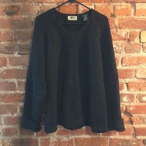VTG Black Wool REI Sweater